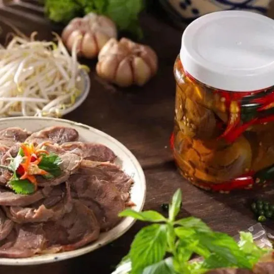 Bắp bò ủ tỏi
