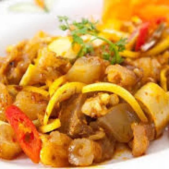 Gầu bò xào sa tế
